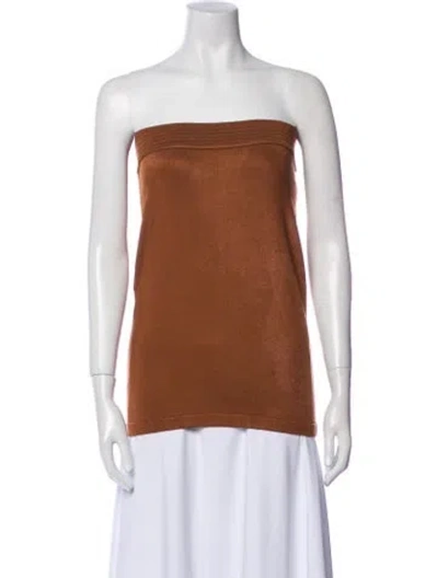 Pre-owned Alaïa Vintage Mini Skirt In Brown