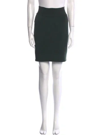 Pre-owned Alaïa Vintage Mini Skirt In Green