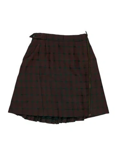 Pre-owned Alaïa Vintage Mini Skirt In Green