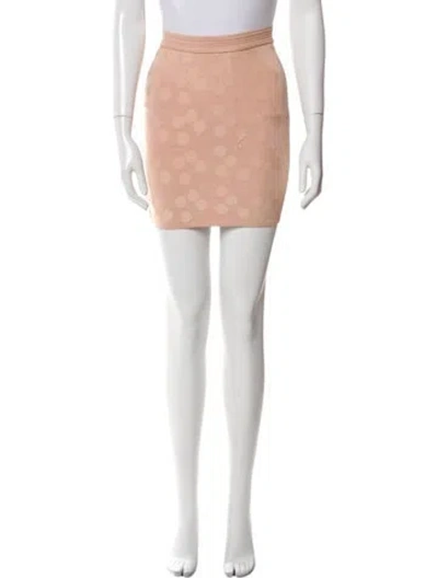 Pre-owned Alaïa Vintage Mini Skirt In Neutral