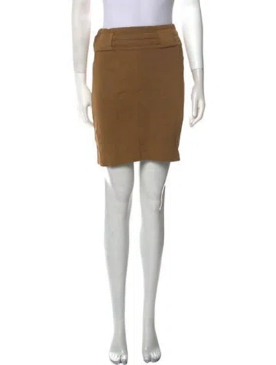 Pre-owned Alaïa Vintage Mini Skirt In Neutral