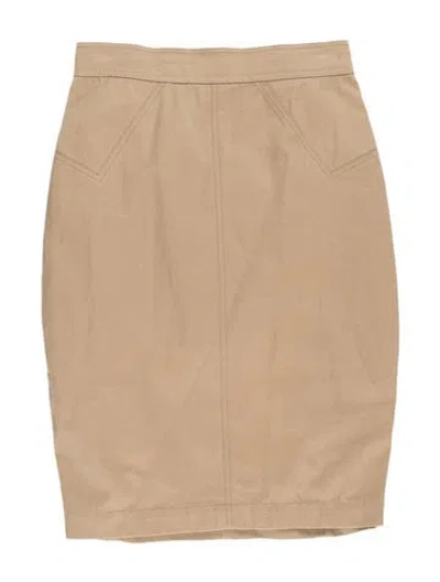 Pre-owned Alaïa Vintage Mini Skirt In Neutrals