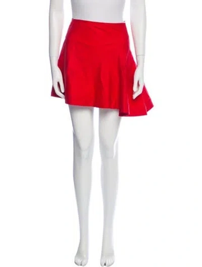 Pre-owned Alaïa Vintage Mini Skirt W/ Tags In Red