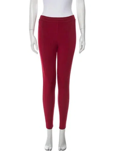 Pre-owned Alaïa Vintage Skinny Leg Pants In Red