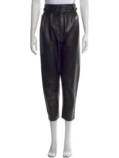 Pre-owned Alaïa Vintage Straight Leg Pants In Black