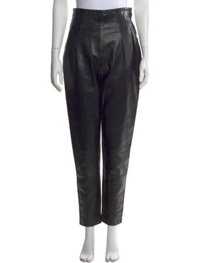 Pre-owned Alaïa Vintage Straight Leg Pants In Black
