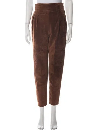 Pre-owned Alaïa Vintage Straight Leg Pants In Brown