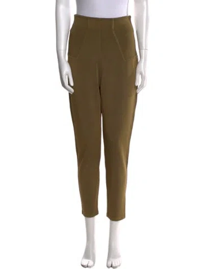 Pre-owned Alaïa Vintage Straight Leg Pants In Green
