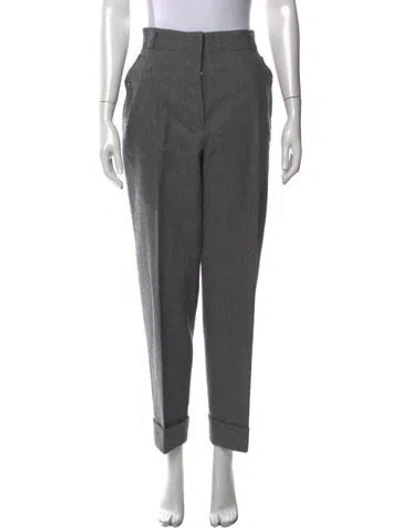 Pre-owned Alaïa Vintage Straight Leg Pants In Grey