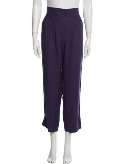 Pre-owned Alaïa Vintage Straight Leg Pants In Purple