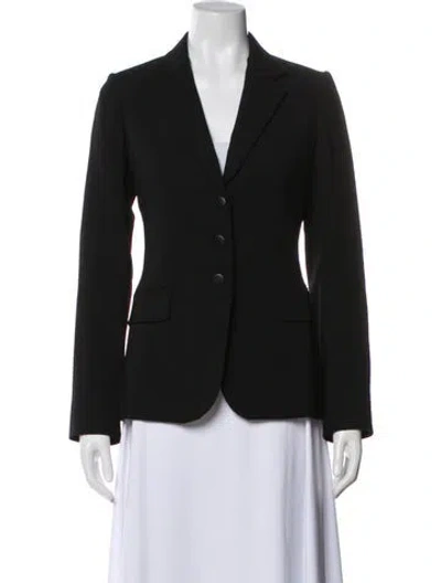 Pre-owned Alaïa Virgin Wool Blazer In Black