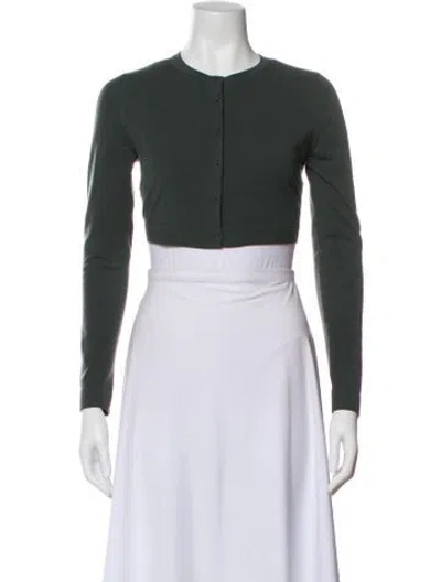 Pre-owned Alaïa Virgin Wool Bolero In Green