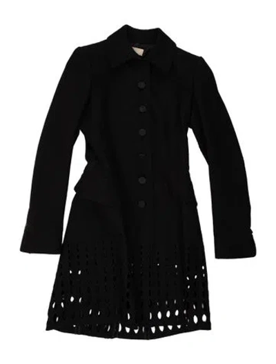 Pre-owned Alaïa Virgin Wool Coat In Black