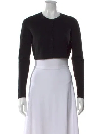 Pre-owned Alaïa Virgin Wool Crew Neck Sweater In Blue