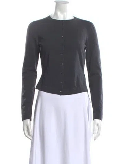 Pre-owned Alaïa Virgin Wool Crew Neck Sweater In Gray