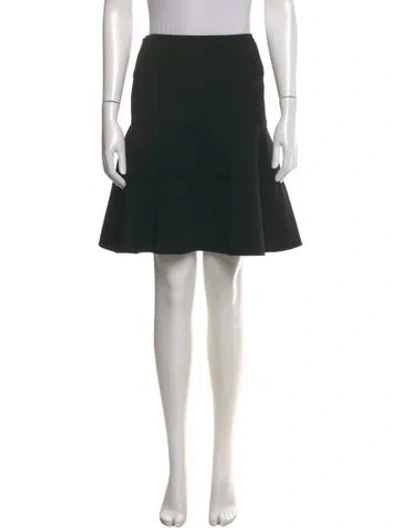 Pre-owned Alaïa Virgin Wool Knee-length Skirt In Black