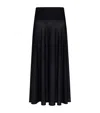 Alaïa Alaia Merino Wool Maxi Skirt In Black
