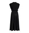 Alaïa Wool-blend Midi Dress In Black
