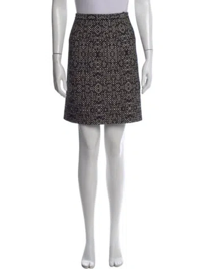 Pre-owned Alaïa Virgin Wool Mini Skirt In Black