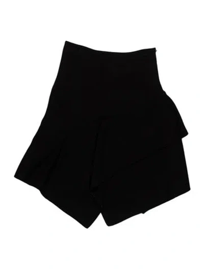 Pre-owned Alaïa Virgin Wool Mini Skirt In Black
