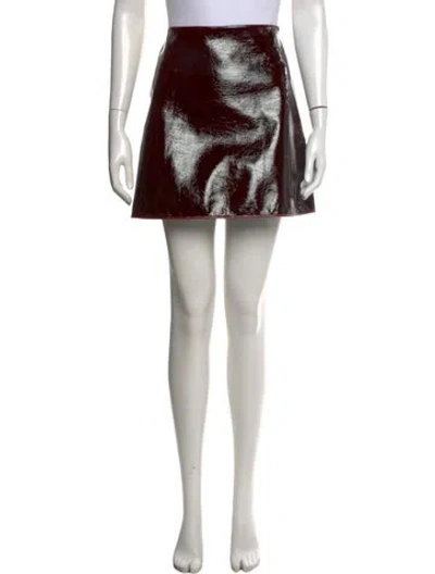 Pre-owned Alaïa Virgin Wool Mini Skirt In Black