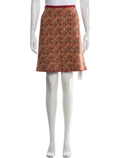 Pre-owned Alaïa Virgin Wool Mini Skirt In Multicolor