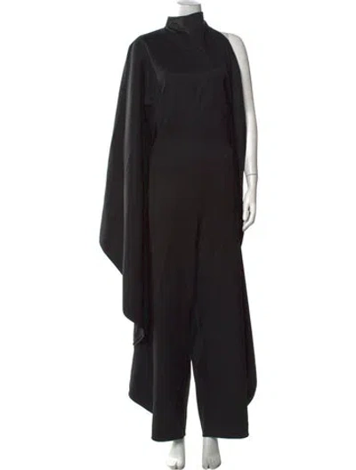 Pre-owned Alaïa Virgin Wool Mock Neck Jumpsuit In Black