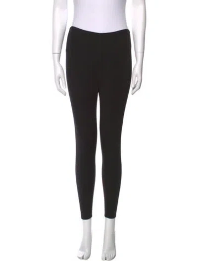 Pre-owned Alaïa Virgin Wool Skinny Leg Pants In Black