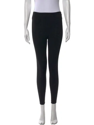 Pre-owned Alaïa Virgin Wool Skinny Leg Pants In Black