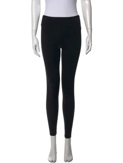 Pre-owned Alaïa Virgin Wool Skinny Leg Pants In Black