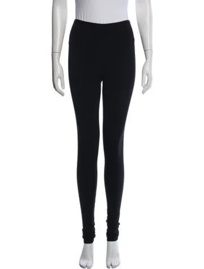 Pre-owned Alaïa Virgin Wool Skinny Leg Pants In Blue