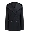 Alaïa Virgin Wool Tailored Coat In Black