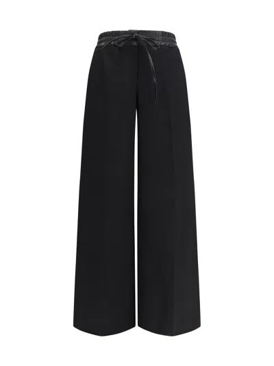 Alaïa Virgin Wool Trousers In Black