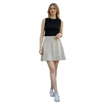 Pre-owned Alaïa Alaia Viscose And Wool White And Beige Skirt Size S