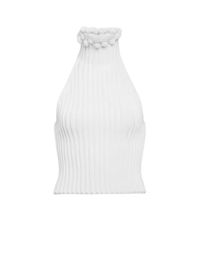 ALAÏA VISCOSE HALTER TOP