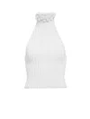 Alaïa Alaia Women Viscose Halter Top In White