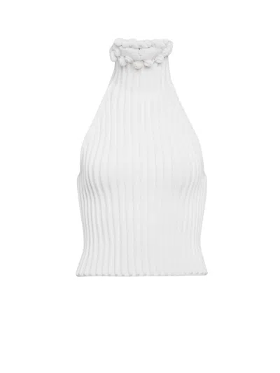 ALAÏA VISCOSE HALTER TOP