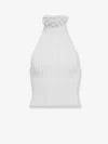Alaïa Alaia Women Viscose Halter Top In White