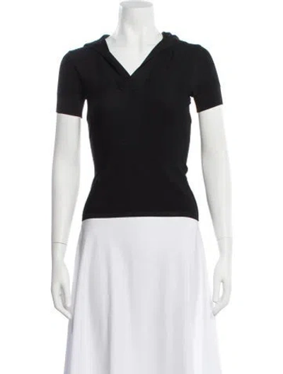 Pre-owned Alaïa V-neck Sweater In Black