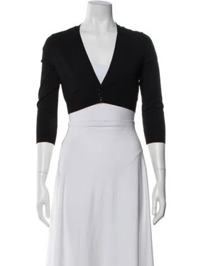 Pre-owned Alaïa V-neck Sweater In Gray
