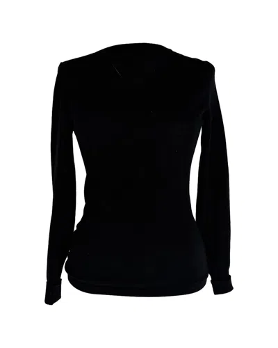 Pre-owned Alaïa V-neck Sweater, Size Eu 40 (authentic Pre-loved)