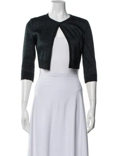 Pre-owned Alaïa V-neck Sweater In White