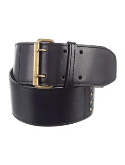 Pre-owned Alaïa Waist Belt Wide Waist Belt In Purple