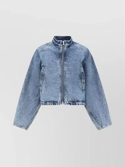 Alaïa Round Jacket In Blue
