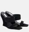 Alaïa Alaia Black Suede Sandal With 11cm Heel