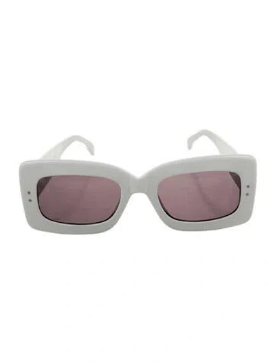 Pre-owned Alaïa Wayfarer Tinted Sunglasses W/ Tags In White