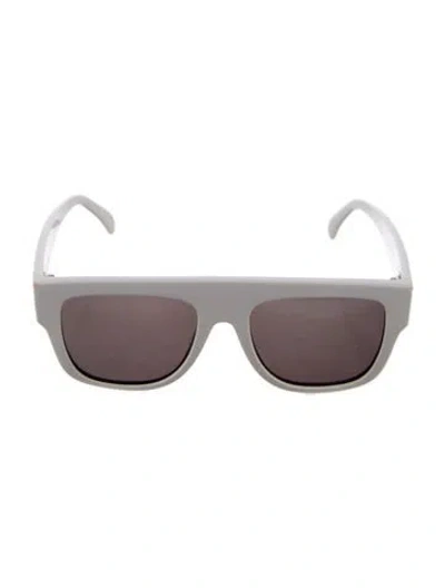 Pre-owned Alaïa Wayfarer Tinted Sunglasses In White