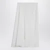 Alaïa Asymmetrical Wide-leg Pants In White