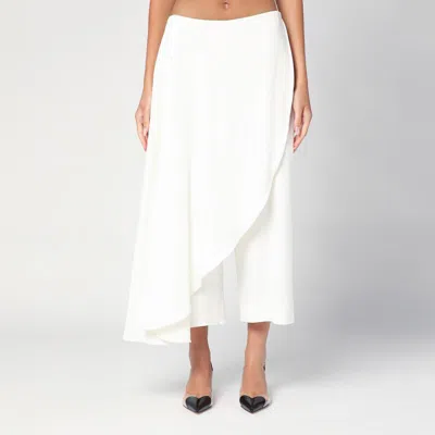 Alaïa White Asymmetrical Trouser Skirt