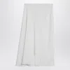 Alaïa Asymmetrical Wide-leg Pants In White